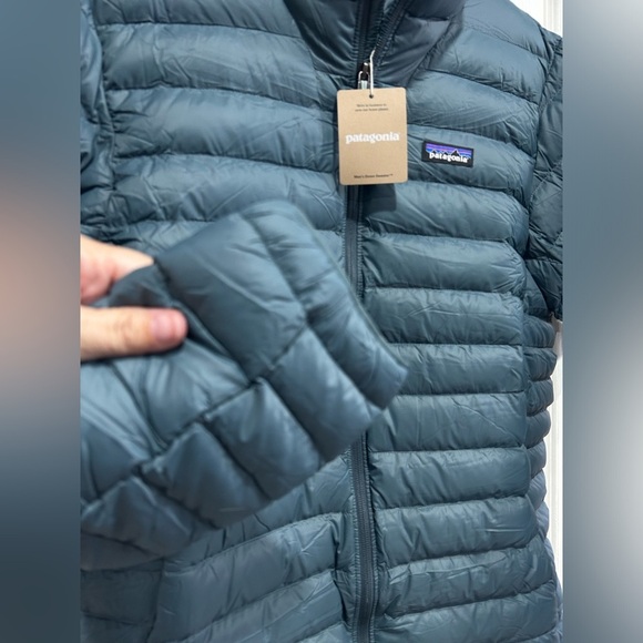 Patagonia Men's XXL Down Sweater Nouveau Green Grey Puffer Jacket NWT - Picture 4 of 7